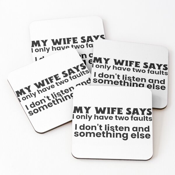 Item preview, My Wife Says I Only Have Two Faults designed and sold by crazydotdesigns.