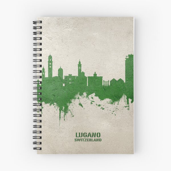 Item preview, Lugano Switzerland Skyline designed and sold by ArtPrints.