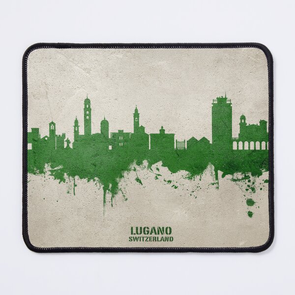 Item preview, Lugano Switzerland Skyline designed and sold by ArtPrints.