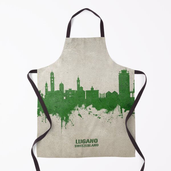 Item preview, Lugano Switzerland Skyline designed and sold by ArtPrints.