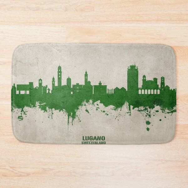 Item preview, Lugano Switzerland Skyline designed and sold by ArtPrints.