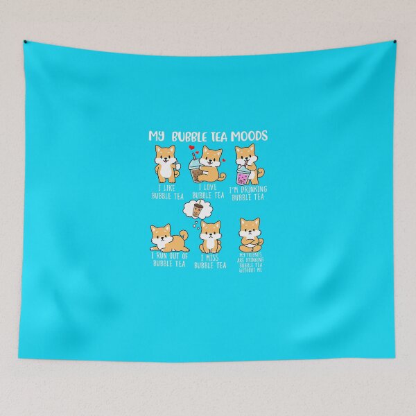 Item preview, Shiba Inu Bubble Tea Shirt Mujer Boba Tea Dog Bubble Tea Camiseta designed and sold by COLINHIL.