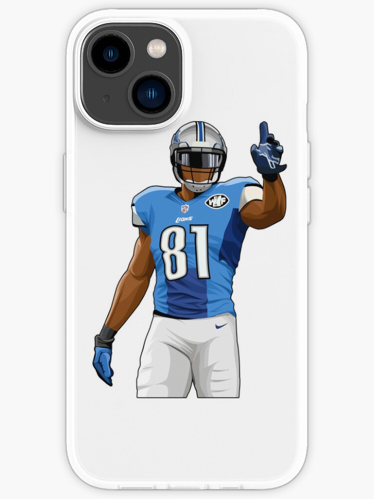 Calvin Johnson #81 Hold Up Fingers' iPhone Case for Sale by