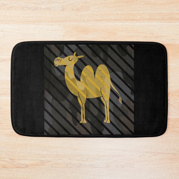 Item preview, Camelflage - Cute and Funny Camel With A Gray, Striped Camouflage Background  designed and sold by haRexia.