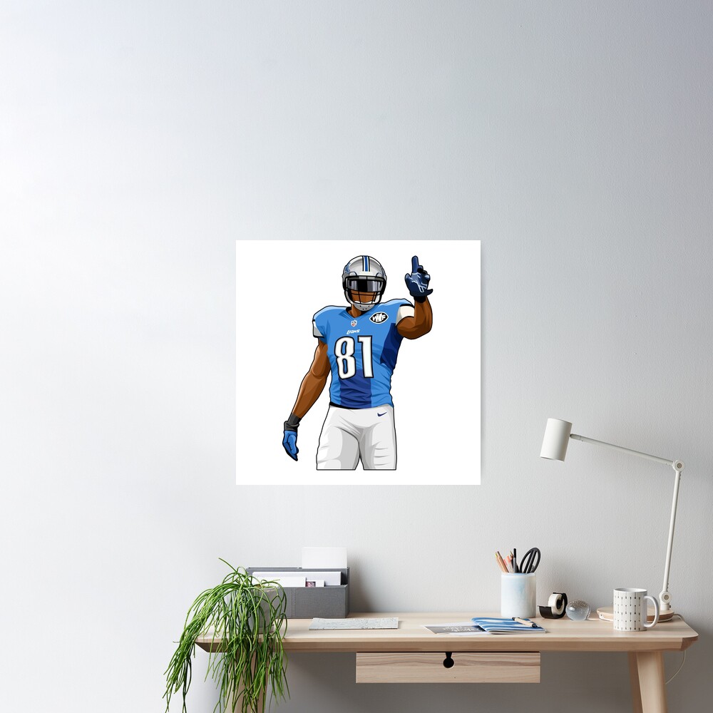 Calvin Johnson #81 Hold Up Fingers Sticker for Sale by SwimToday