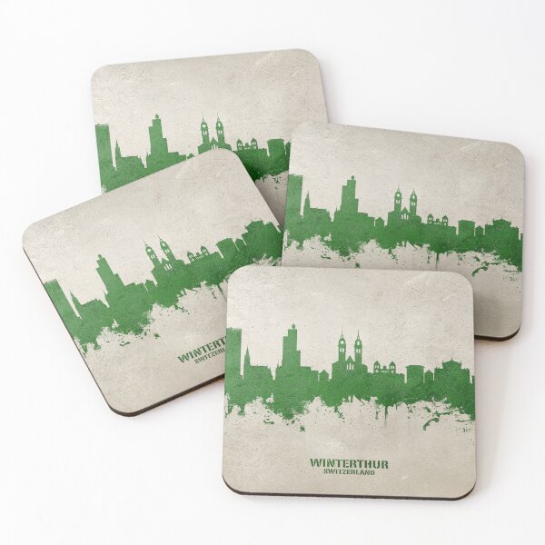 Item preview, Winterthur Switzerland Skyline designed and sold by ArtPrints.