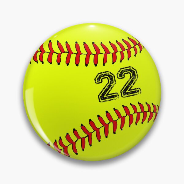 Item preview, Softball ball number 22, twenty two designed and sold by TheCultStuff.