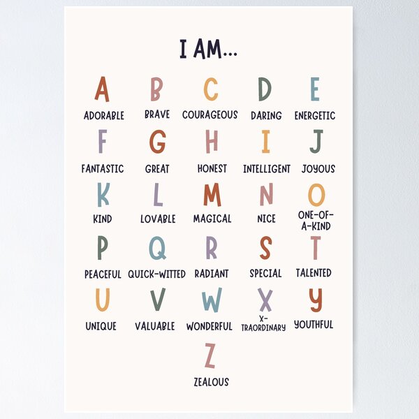 Item preview, Affirmations ABC designed and sold by Plant  Kind Thoughts.