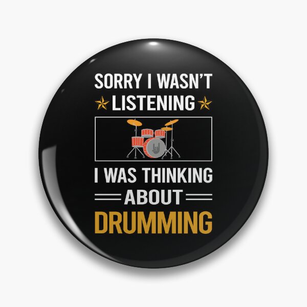 Item preview, Funny Listening Drumming Drummer Drum Drums designed and sold by fatherbarliman.