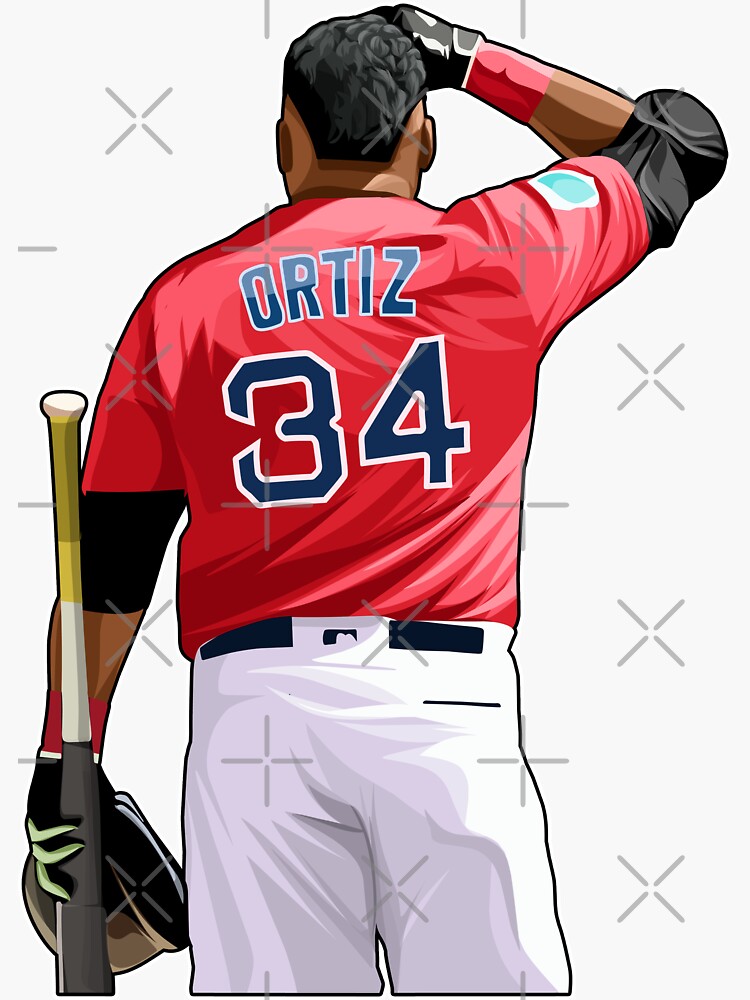 David Ortiz #34 Jersey Number Sticker for Sale by StickBall