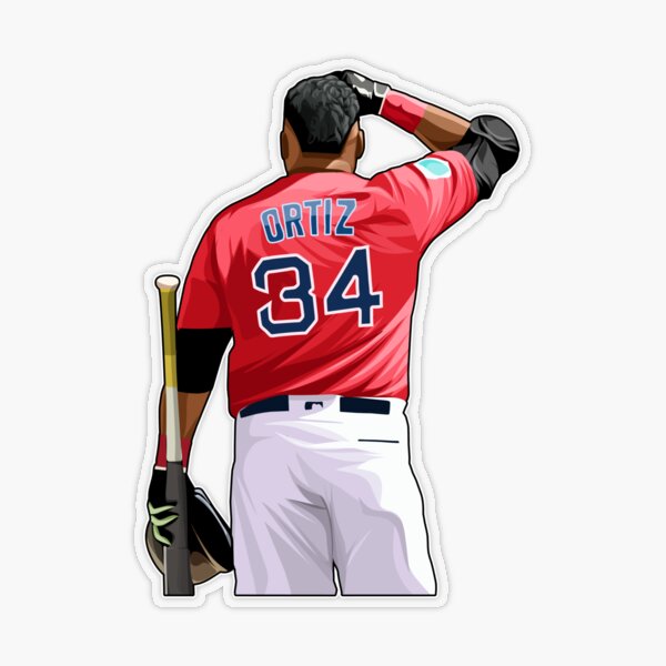 David Ortiz #34 Jersey Number Sticker for Sale by StickBall