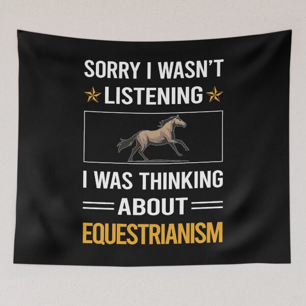 Item preview, Funny Listening Equestrianism Horse Horseback Riding designed and sold by fatherbarliman.