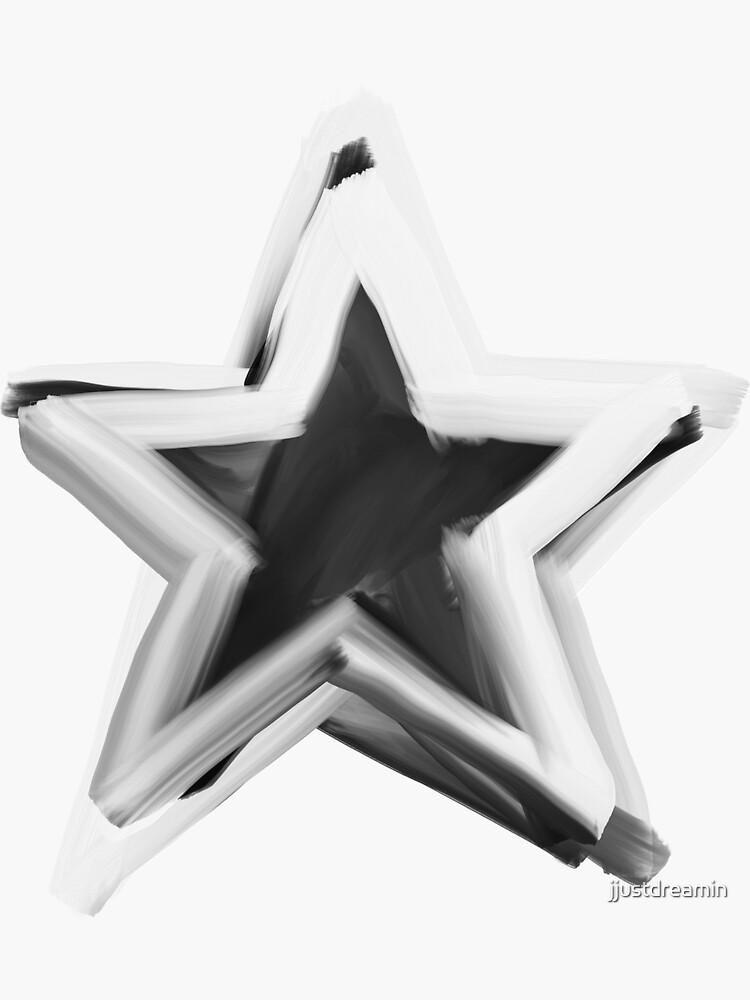 silver star Sticker for Sale by spoiledbratz