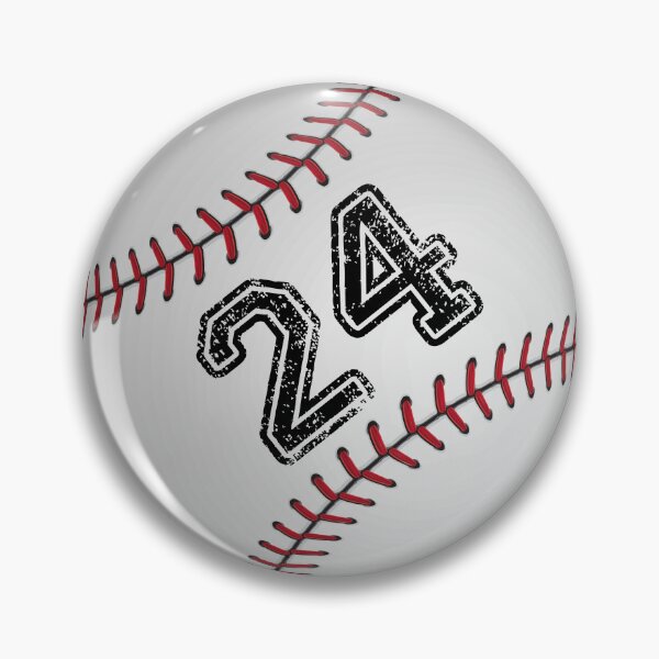 Artikelvorschau, Baseballball Nummer 24, vierundzwanzig entworfen und verkauft von TheCultStuff.