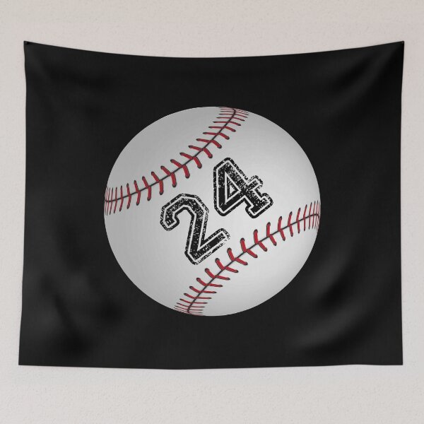 Item preview, Baseball ball number 24, twenty four designed and sold by TheCultStuff.