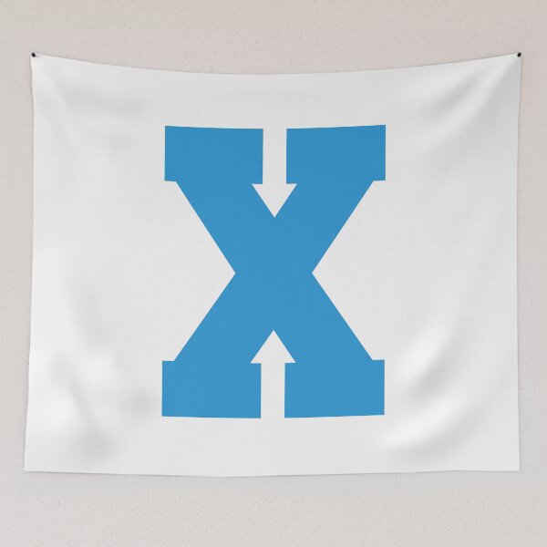 Item preview, Alphabet, Blue X, Sports letter X designed and sold by TheCultStuff.