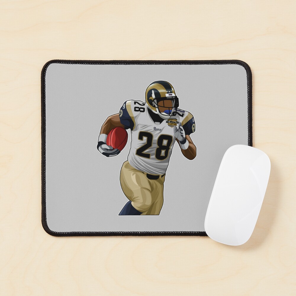 Marshall Faulk #28 Carries The Ball | Greeting Card