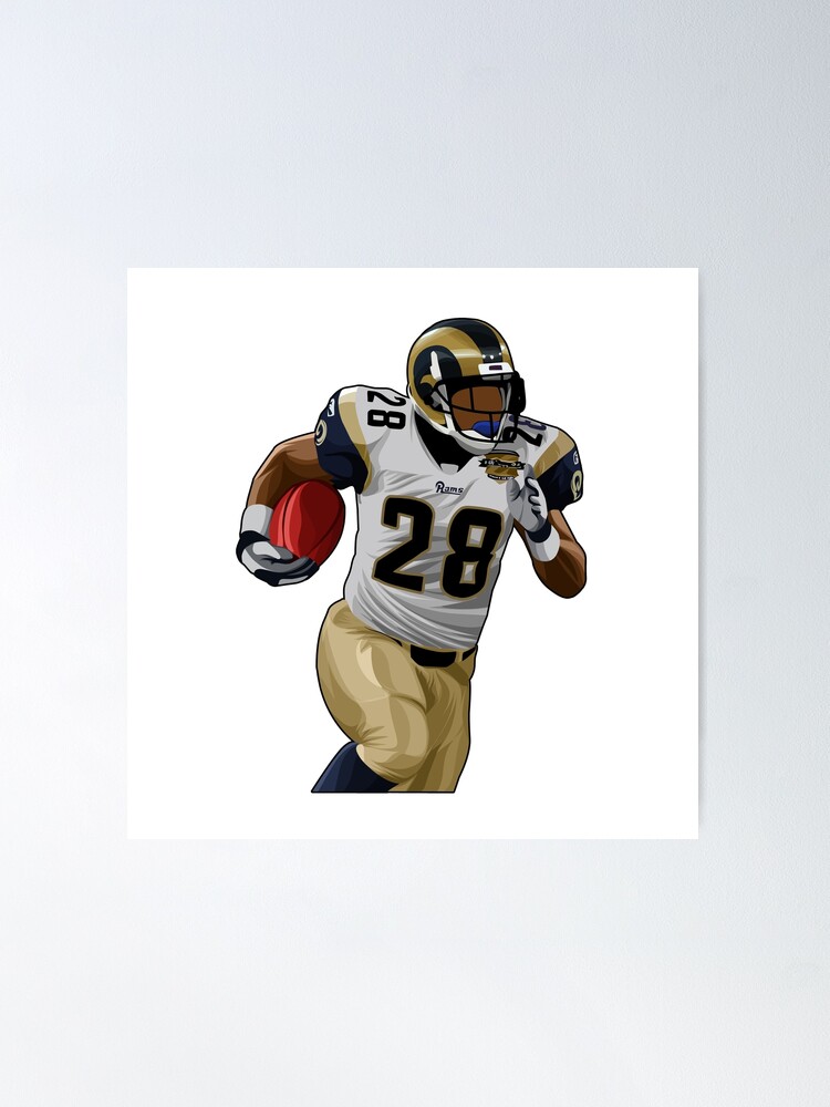 Marshall Faulk #28 Carries The Ball Poster for Sale by SwimToday