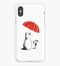Polar bear at the beach iPhone Case