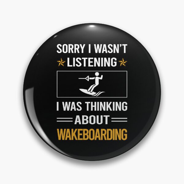 Item preview, Funny Listening Wakeboarding Wakeboard Wakeboarder designed and sold by RandalDavis.