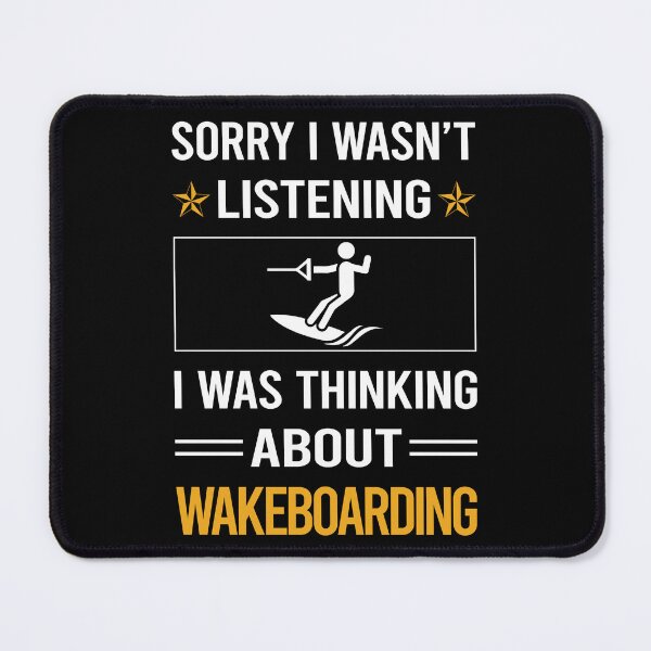 Item preview, Funny Listening Wakeboarding Wakeboard Wakeboarder designed and sold by RandalDavis.