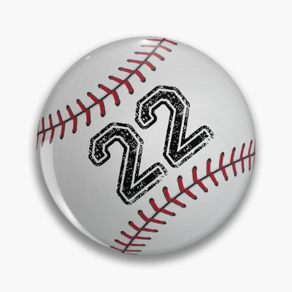 Item preview, Baseball ball number 22, twenty two designed and sold by TheCultStuff.