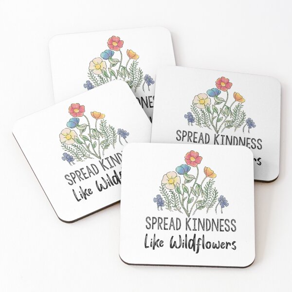Item preview, Spread Kindness Like Wildflowers Inspirational Quotes designed and sold by Heddar Badreddine.