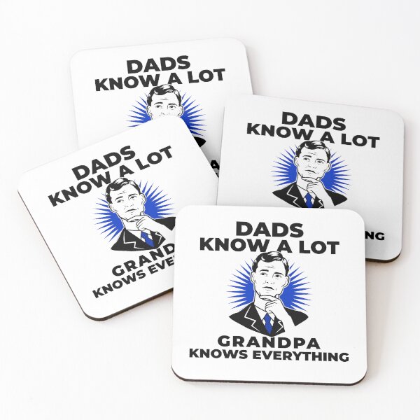 Item preview, Dads Know Alot Grandpa Knows Everything designed and sold by crazydotdesigns.