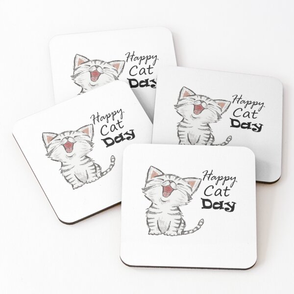 Item preview, Happy Cat Day designed and sold by beboshop12.