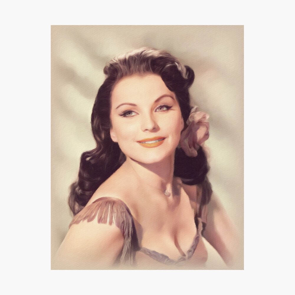 Debra Paget Movie Star Poster For Sale By Hollywoodize Redbubble