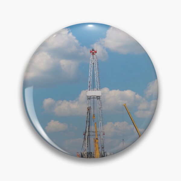 Item preview, oil drilling rig and cranes on field designed and sold by goceris.