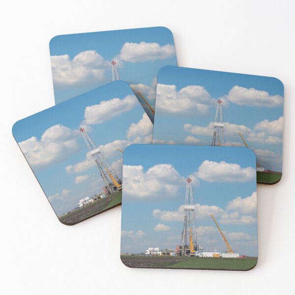 Item preview, oil drilling rig and cranes on field designed and sold by goceris.