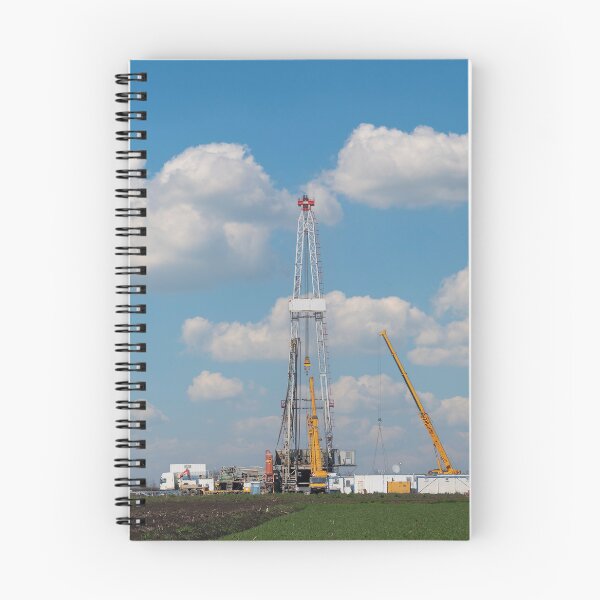 Item preview, oil drilling rig and cranes on field designed and sold by goceris.