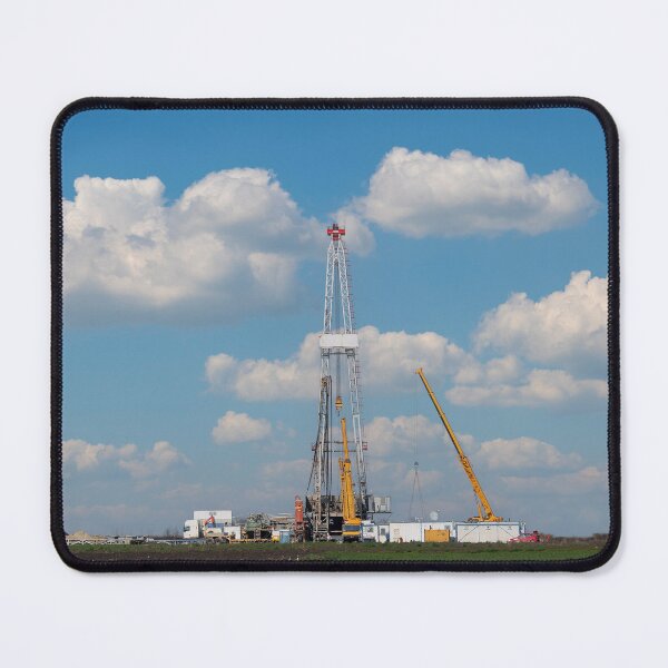 Item preview, oil drilling rig and cranes on field designed and sold by goceris.
