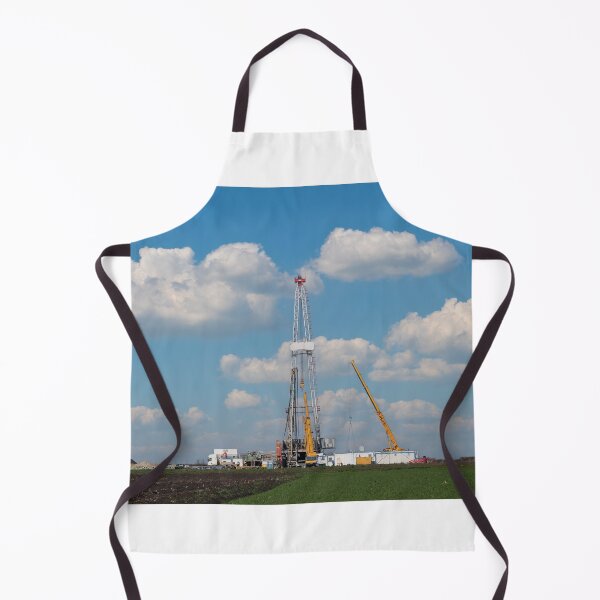 Item preview, oil drilling rig and cranes on field designed and sold by goceris.