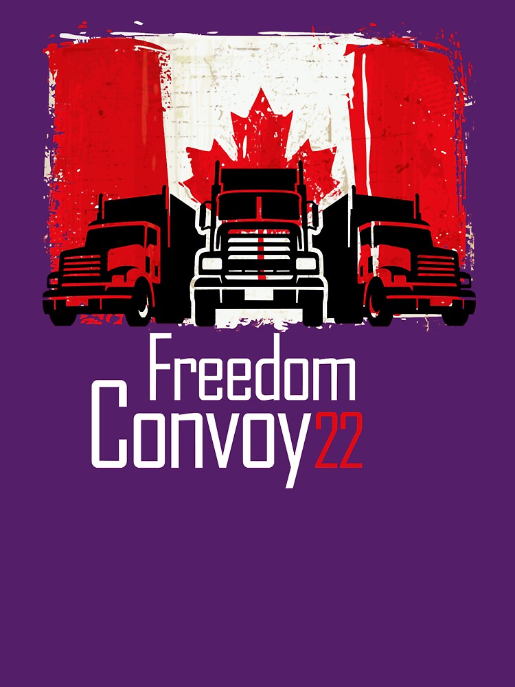 Disover CANADA FREEDOM CONVOY 2022 CANADIAN MAPLE LEAF TRUCKER TEES Classic T-Shirt
