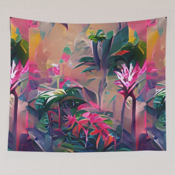 Item preview, Abstract Colorful Tropics  designed and sold by advanceprintart.