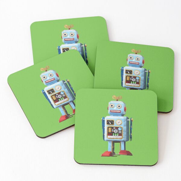 Item preview, Retro Tin Toy Robot Polygon Art designed and sold by polymolystudio.