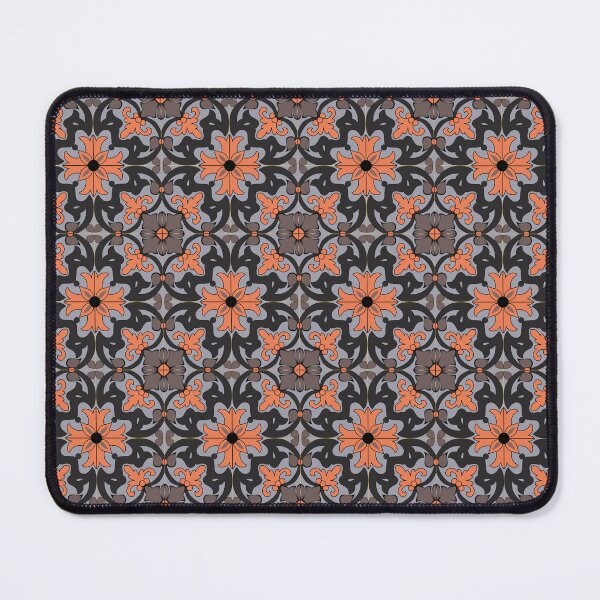 Item preview, Transparent oriental flower tile pattern designed and sold by arkantus.