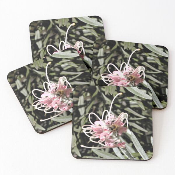 Item preview, Australian Spider flower (Grevilleas) and Bee designed and sold by MottoDigging.