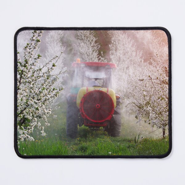 Item preview, tractor sprays insecticide in cherry orchard agriculture designed and sold by goceris.