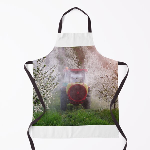 Item preview, tractor sprays insecticide in cherry orchard agriculture designed and sold by goceris.