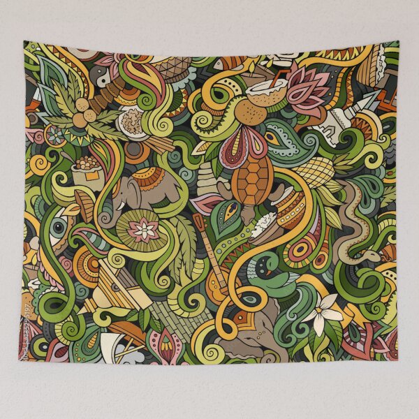 Item preview, traditional sri lanka pattern designed and sold by SLGreenArrow.