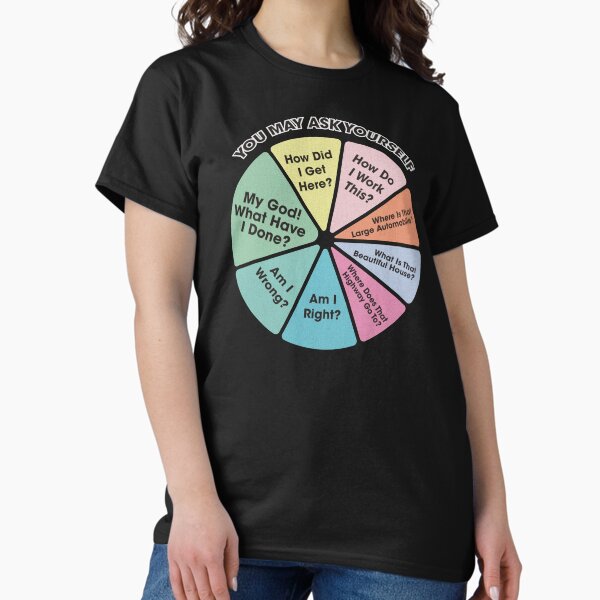 Item preview, You May Ask Yourself - 80's Music Retro Lyrics Pie Chart designed and sold by el-em-cee.