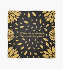If there is no struggle... “Frederick Douglass” Inspirational Quote Scarf