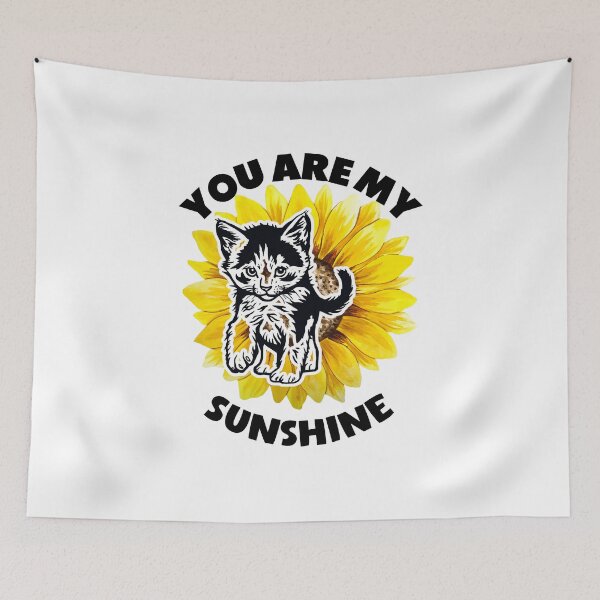 Item preview, You Are My Sunshine Cat Sunflower designed and sold by Wheeler-Styl3.