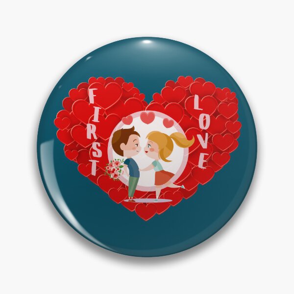 Item preview, First Love (on Turquoise) designed and sold by PawsitiveMum.