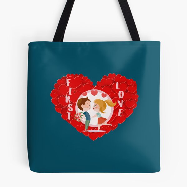 Item preview, First Love (on Turquoise) designed and sold by PawsitiveMum.