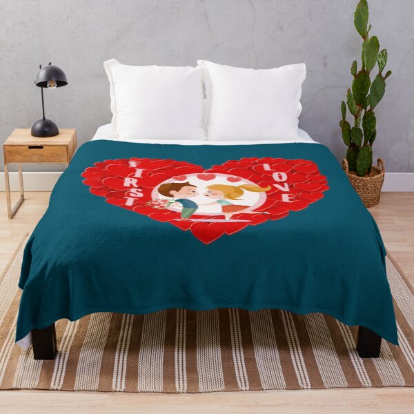 Item preview, First Love (on Turquoise) designed and sold by PawsitiveMum.