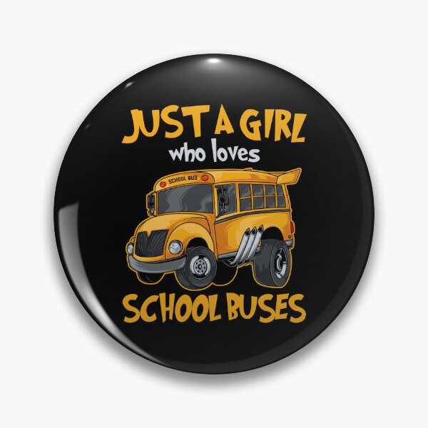Aperçu de l'œuvre Juste une fille qui aime les autobus scolaires Amoureux des autobus pour enfants mignons créée et vendue par AdalineFranecki.
